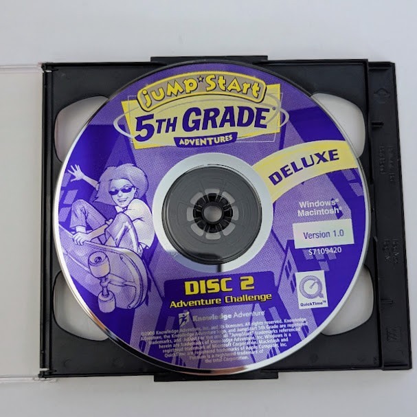 JumpStart 5th Grade Adventures Deluxe PC CD-ROM 2 Disc Set Ages 9-11 gallery