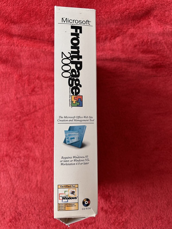Microsoft Front Page 2000 (CD) for Windows 98 NT | web design tool w PRODUCT KEY gallery