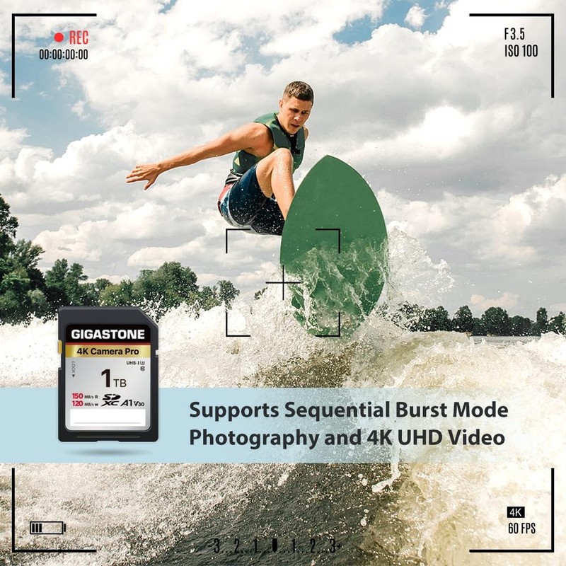 [5-Yrs Free Data Recovery] GIGASTONE 1TB SDXC Memory Card 4K Pro Series Camer... gallery