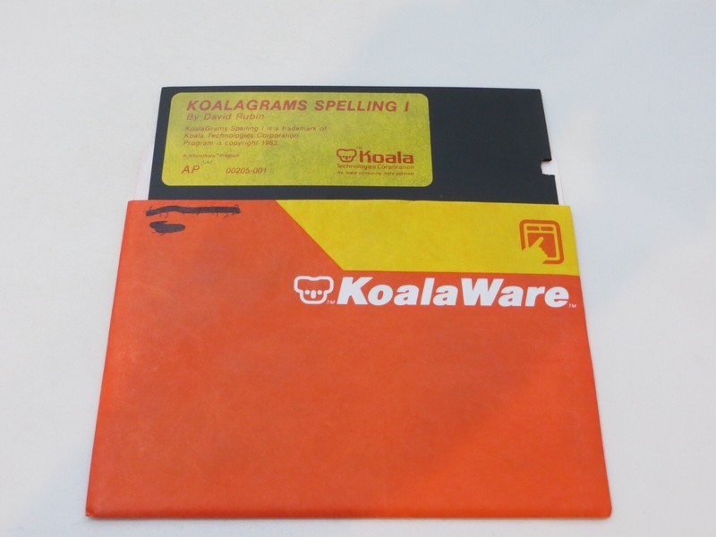 5.25″ Floppy Disk KoalaWare KOALAGRAMS SPELLING I vtg computer software