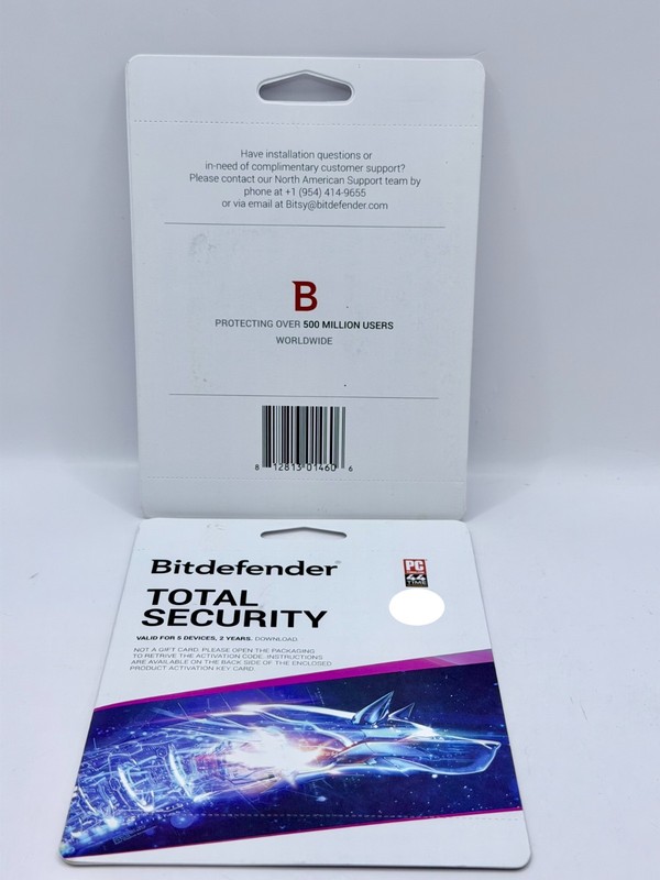 Bitdefender TOTAL SECURITY 2025 Activation Card for 5 Devices for 2 Years - NEW gallery
