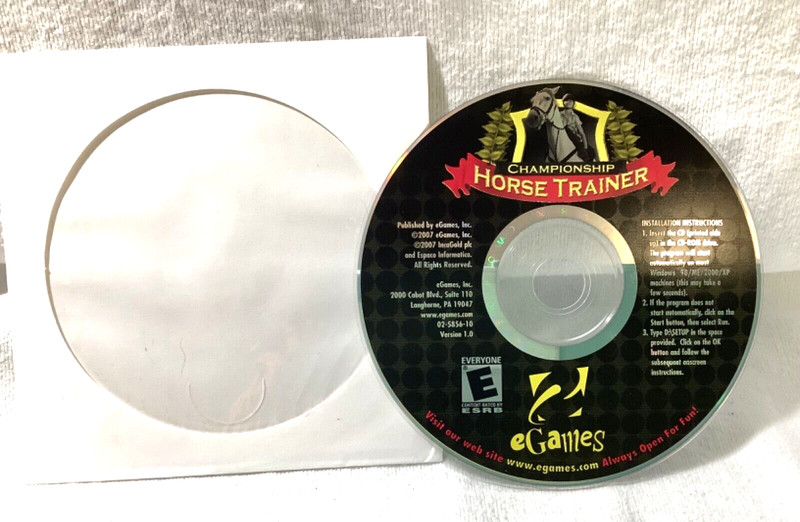 EGames Championship Trainer PC CD-ROM Windows98/ME/2000/XP Rated “E”