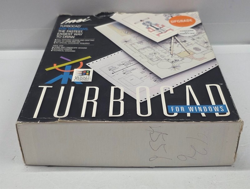 VINTAGE 1992 IMSI TurboCAD For Windows, 3.5" Discs - Design Drafting Software gallery