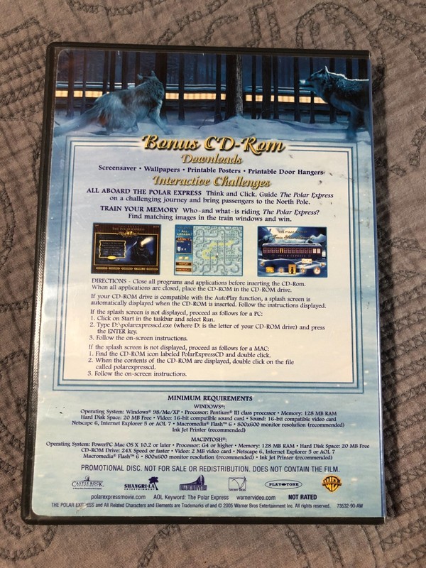 The Polar Express Bonus CD-ROM (PC, 2005) Windows & Macintosh gallery