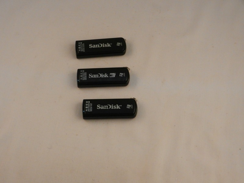 SUN DISK FLASH DRIVES “NEW” MICRO 1.0GB & 2.0GB – SET OF 3