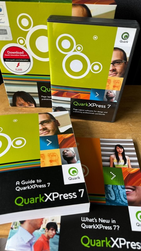 QuarkXPress 7 page layout software, universal (Mac and Windows), CD & guidebook