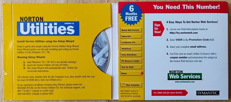 Norton Utilities, emergency floppies, virtual drive