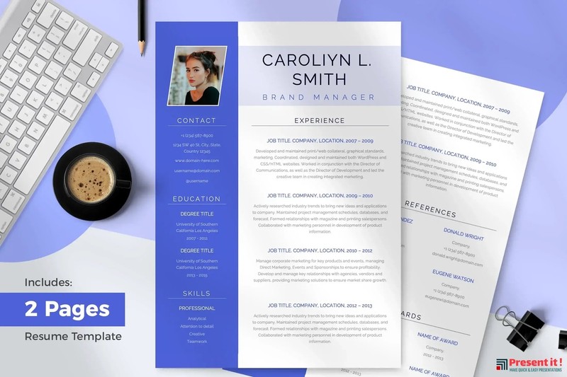 Nora Resume Template | Premium Template gallery