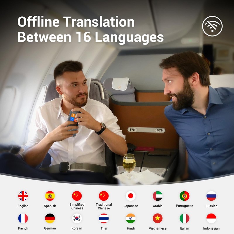 Offline Voice Translator Device W09 PRO for 144 Languages and Accents Photo Translator... gallery