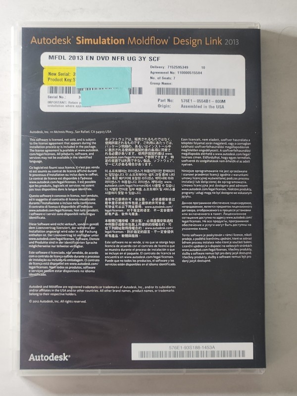 NEW Autodesk Simulation Moldflow Design Link 2013 DVD w/ Serial # & Product Key gallery