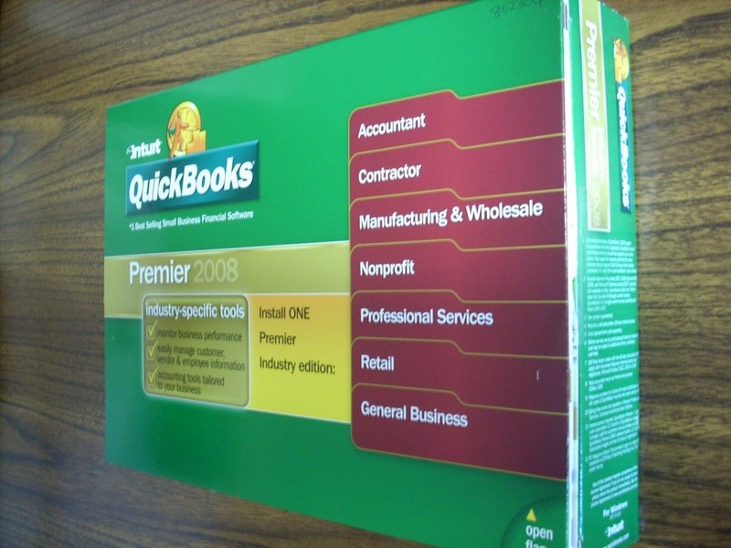 Quickbooks Premier 2008 Accountant, Contractor, Manufacturing & Wholesale