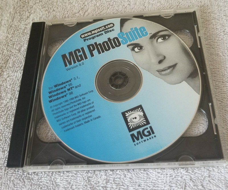 Vintage MGI PhotoSuite Software Version 8.0 for Windows 3.1 3.11 95 NT-3.51/4.0 gallery