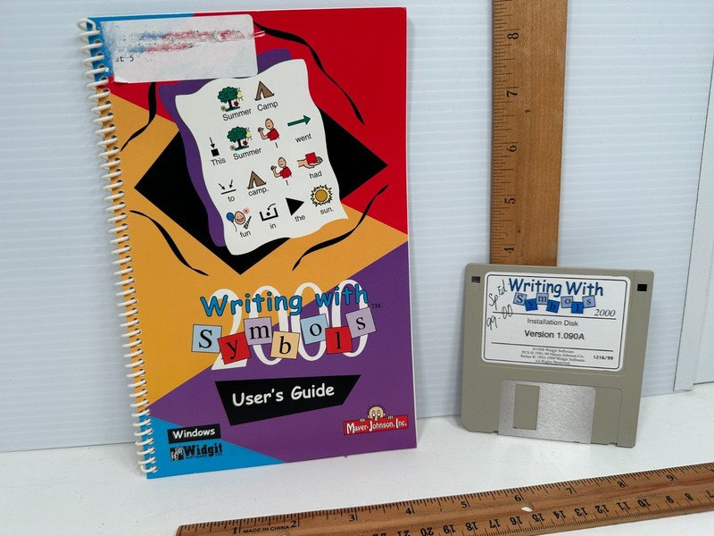Computer Software Widgit Windows PC 3.5 Diskette Mayer Johnson Writing Symbols