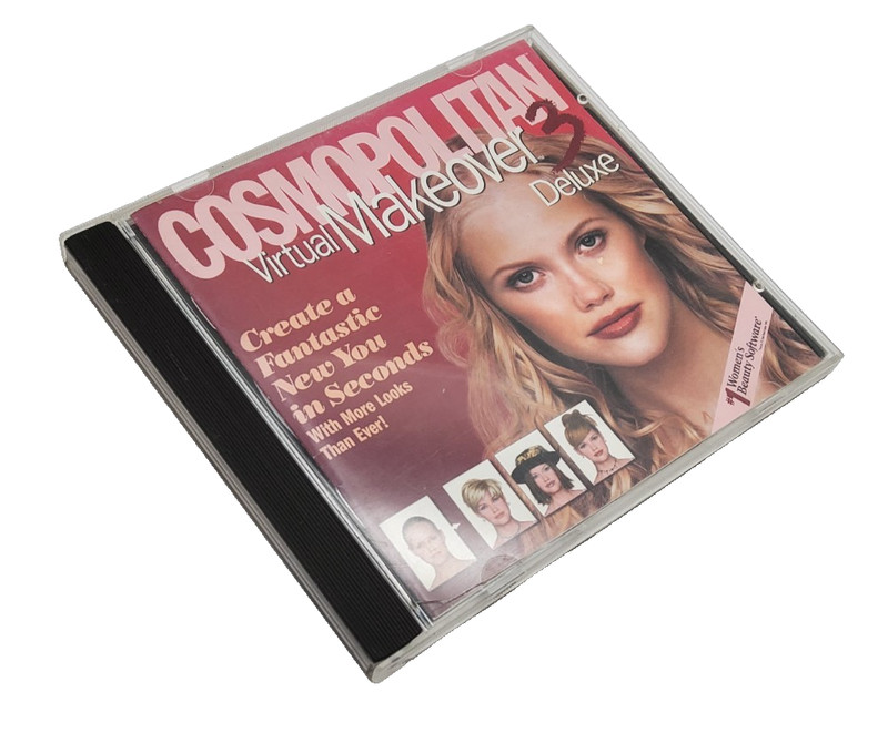 Cosmopolitan Virtul Make over Deluxe ~ Broderbund Software CD-Rom ~ 2000 Mattel