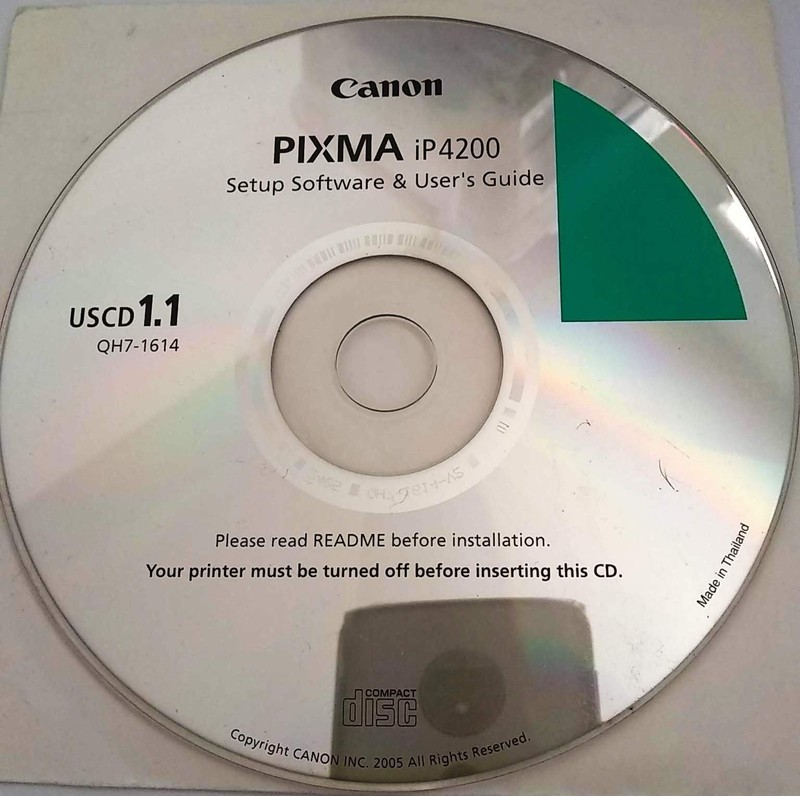 Canon PIXMA iP 4200 Software Setup & User’s Guide CD