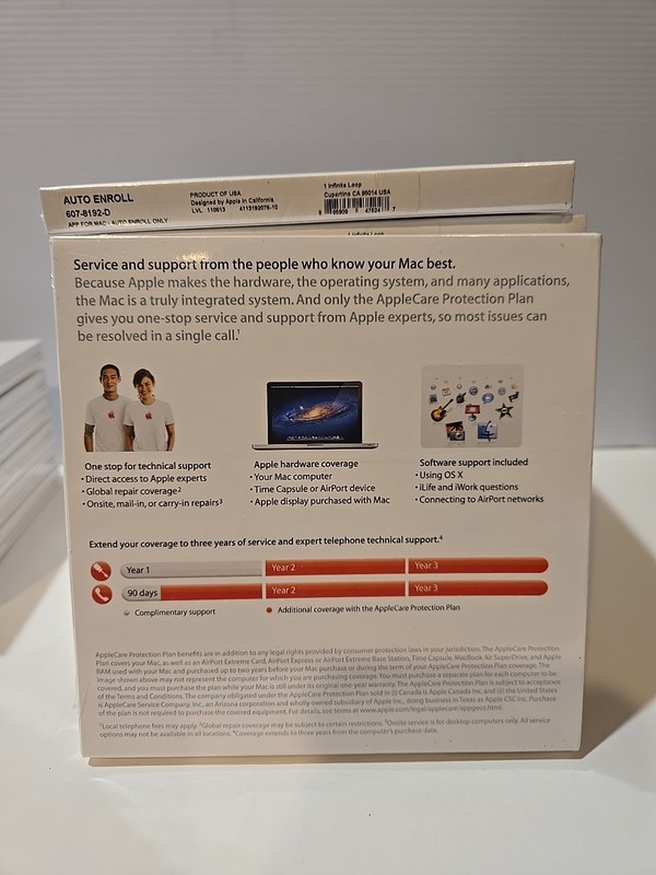 AppleCare Protection Plan Auto Enroll Only App for Mac 607-8192-D, New Sealed gallery