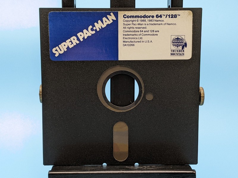 Super Pac-Man Namco 5.25 Floppy Commodore 64/128: Vintage Software 1988 Untested gallery