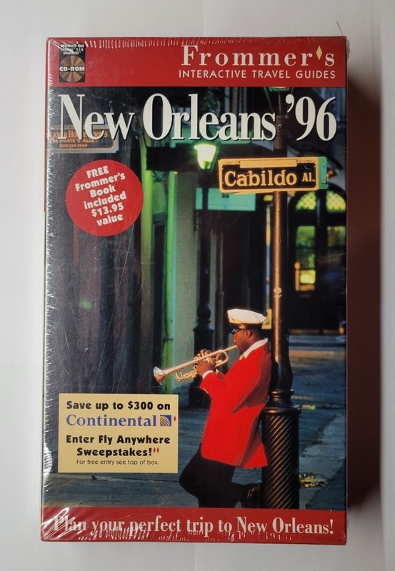 Frommer's Interactive Travel Guide New Orleans '96 (PC CD-ROM 1996) With Book