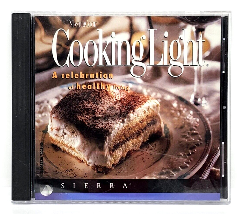 COOKING LIGHT ~ A CELEBRATION OF HEALTHY LIVING CD-ROM (1995) WINDOWS 95 SIERRA
