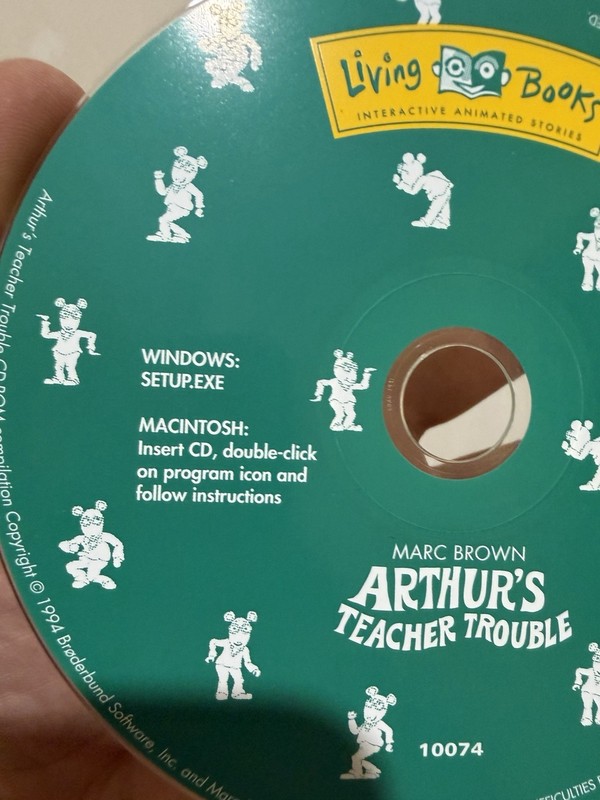 Arthur's Teacher Trouble - Living Books Mark Brown - PC Game DISC ONLY gallery