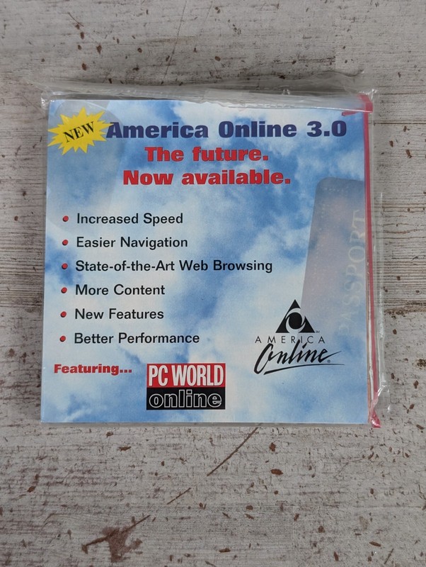 Lot of VTG AOL America Online 3.5" Floppy Mac 2.7 Win 2.0 3.0- Some SEALED 90s gallery