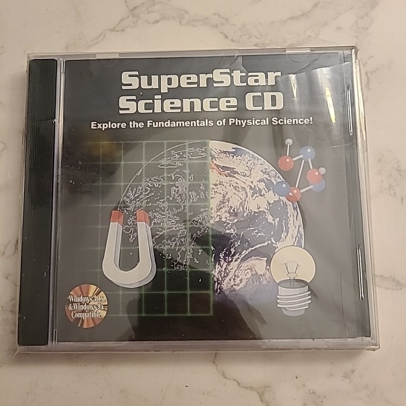 Superstar Science NEW CD Windows 3.1x and 95 compatible micromedia Computer Game
