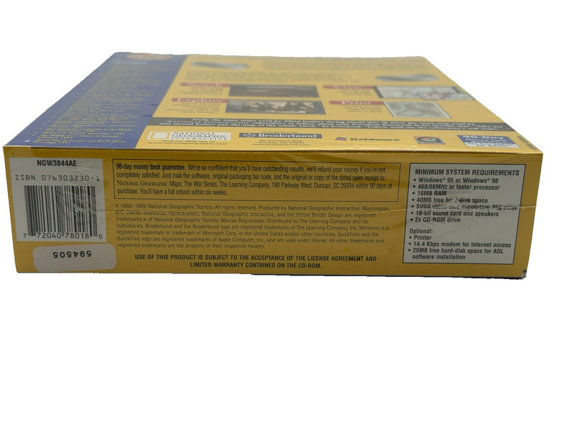 National Geographic Maps The War Series - Special Edition PC CD-ROM New Sealed gallery