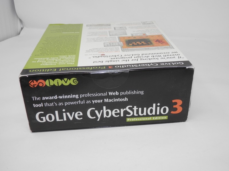 GoLive CyberStudio 3 Professional for Mac • Macintosh Vintage 1998 NOS SEALED gallery