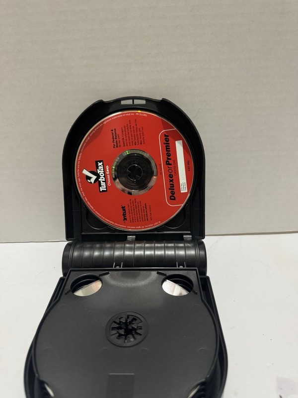 Intuit Turbo Tax Deluxe and Premier CD-ROM Lot With Y2k CD Case gallery