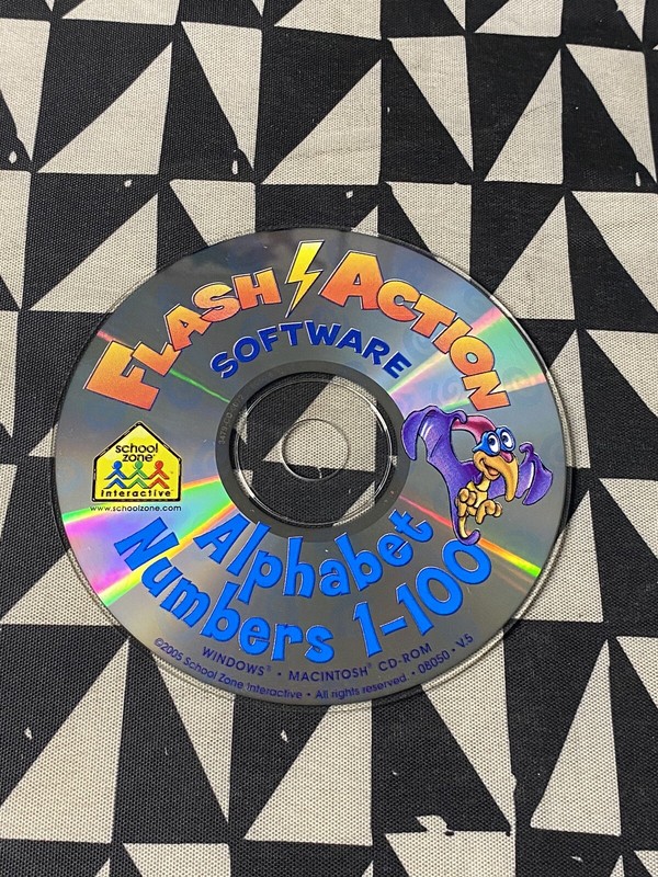 School Zone: Flash Action Alphabet PC MAC CD – learn ABC’s letters names game