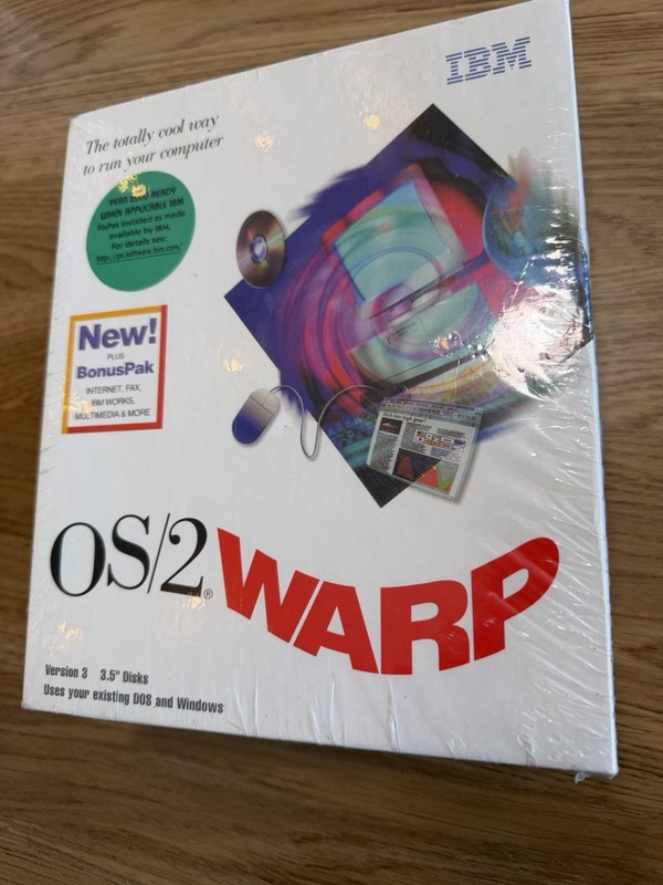 NEW SEALED IBM OS/2 Warp Connect Version 3 3.5″ Disk Vintage Computer Software