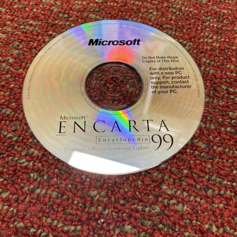 Microsoft ENCARTA ’99 (PC CD-ROM) Complete Interactive Multimedia Encyclopedia
