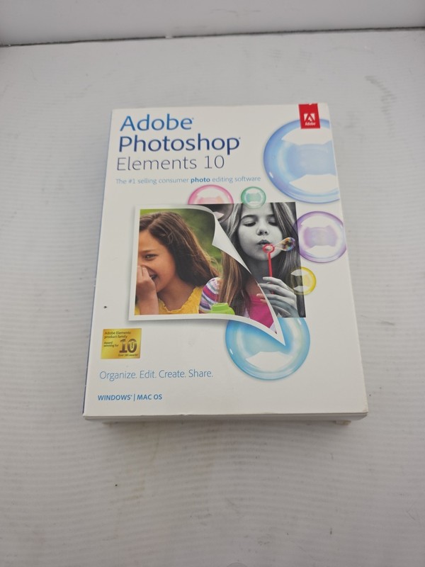 Adobe Photoshop Elements 10 (Retail (License + Media)) (1 User/s) New Sealed