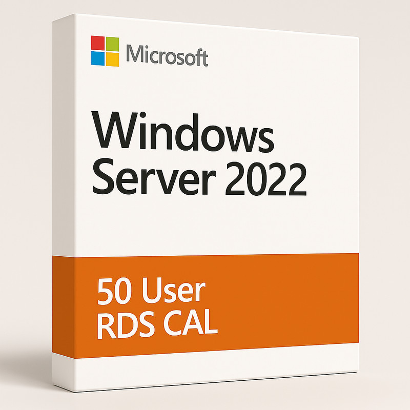 Windows Server 2022 Remote Desktop License – 50 Users RDS CALs