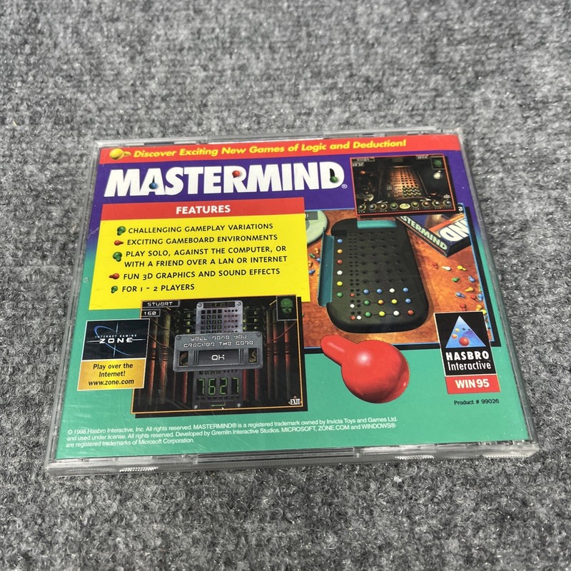 Mastermind - Games of Logic and Deduction (PC CD-ROM, 1998) gallery