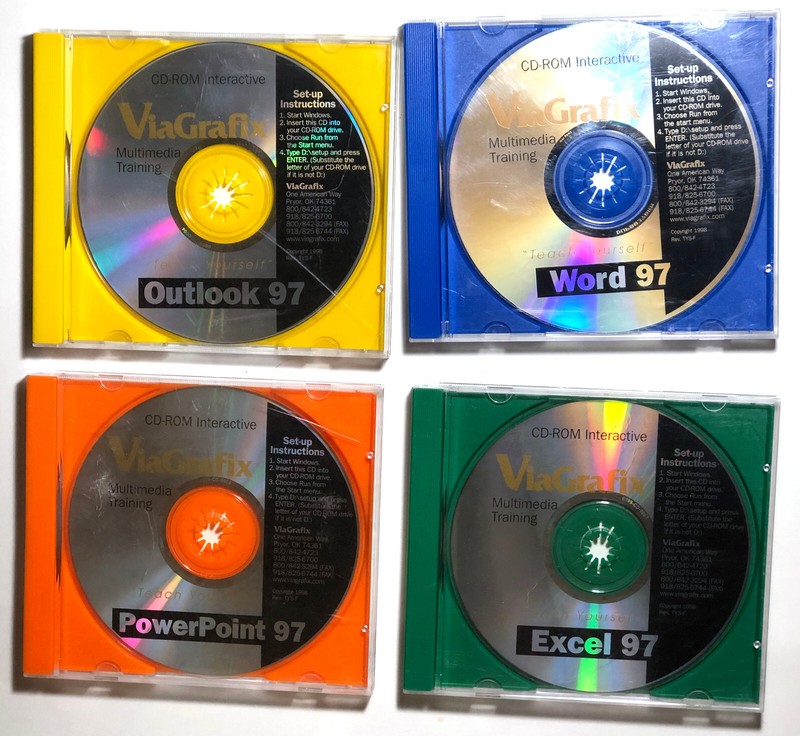 ViaGrafix Teach yourself PowerPoint 97, Word 97, Excel 97, Outlook 97, Training