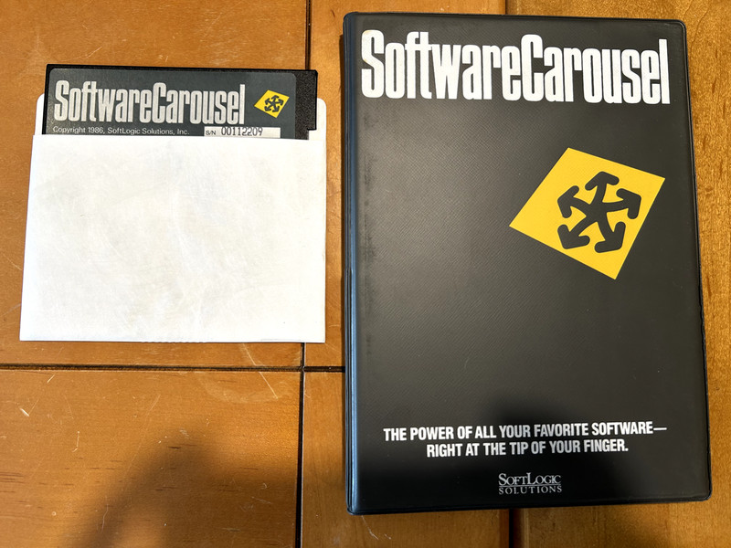 Software Carousel Soft Logic Solutions vintage 1986 manual/guide