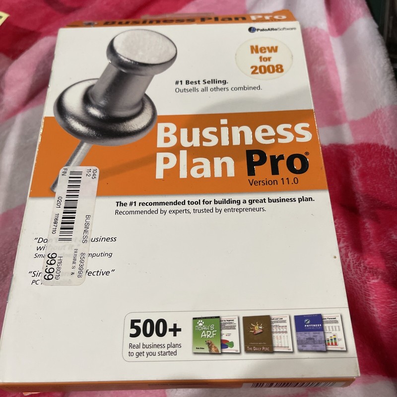 Business Plan Pro. Version 11. PC CD-Rom Box Vintage Software Windows Vista.