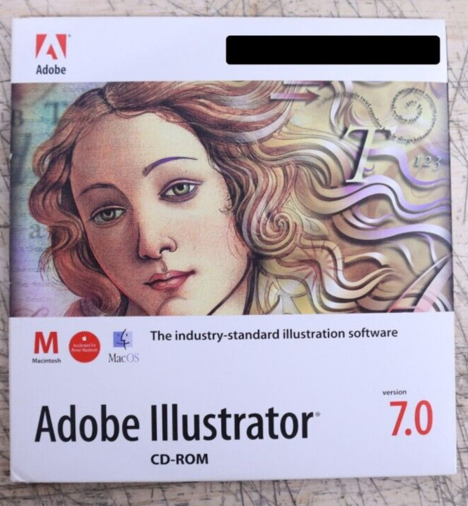 Adobe Illustrator 7.0 for Apple Mac Application and Tour/Training w Serial # USA