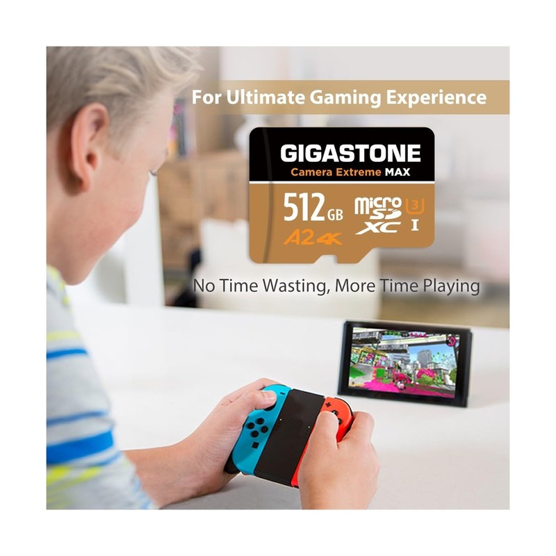 [5-Yrs Free Data Recovery] GIGASTONE 512GB Micro SD Card, 4K Camera Extreme M... gallery