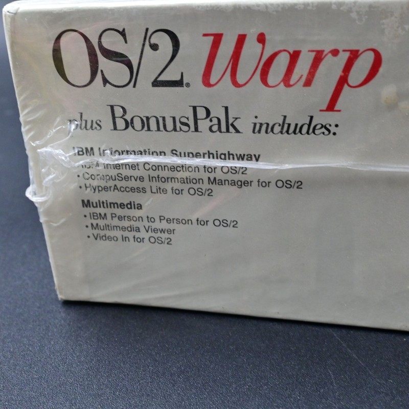 IBM OS/2 Warp Version 3 with BonusPak 3.5" Floppy Disks New Sealed gallery