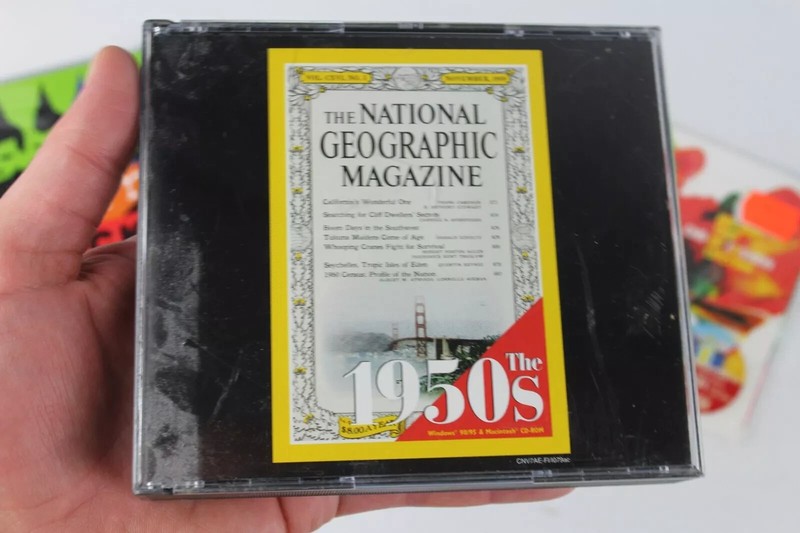 National Geographic The 1950’s CD-ROM 3 Disc Set Windows 95 98 Macintosh