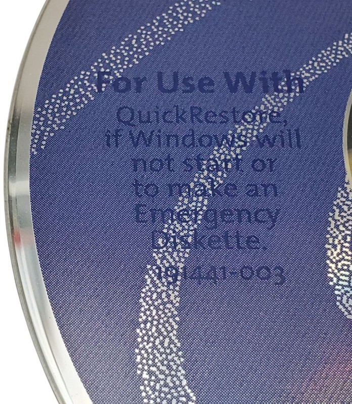 Compaq Recovery CD 191441-003 Windows PC 2000 gallery