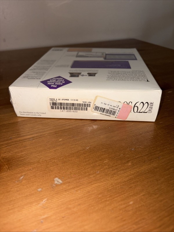 Microsoft DOS 6.22 Upgrade (3.5) HD 58571 Sealed New Fast Shipping gallery