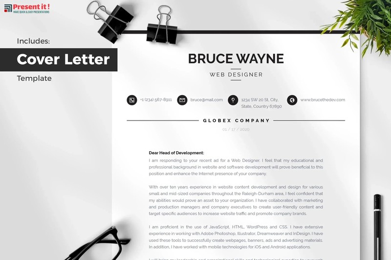 Mila Resume + Cover Letter Template gallery