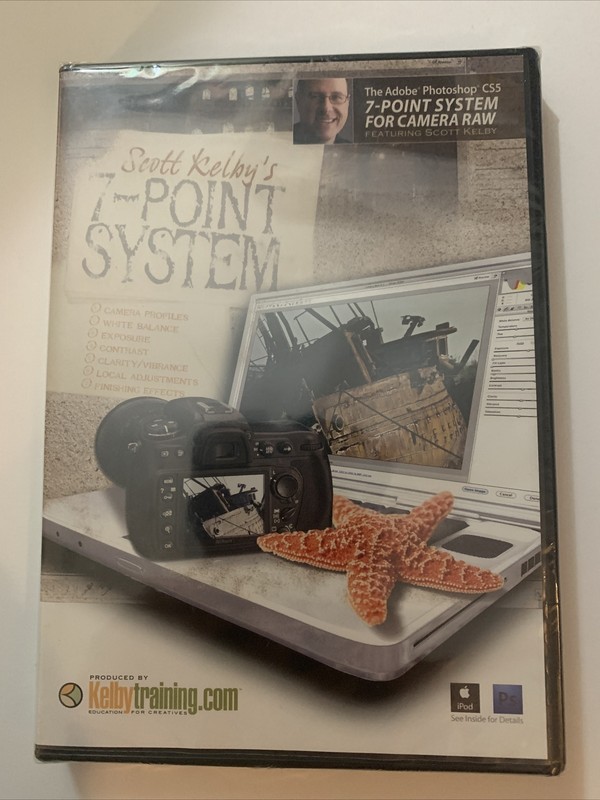 SCOTT KELBYS ADOBE PHOTOSHOP CSS 7 POINT SYSTEM! SEALED!!