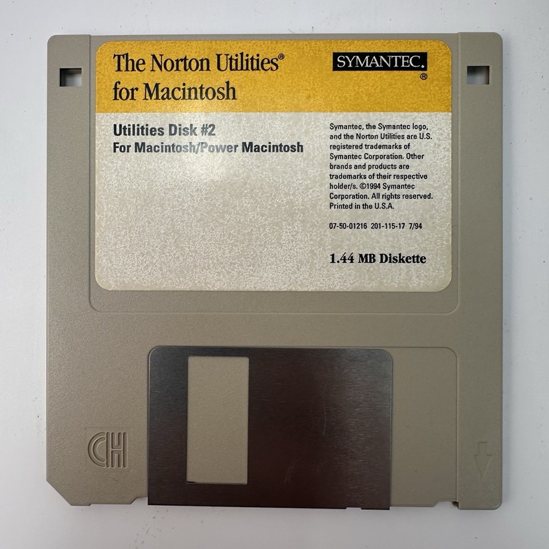 Norton Utilities Macintosh 1994 Apple Computer Software v3.1 3.5" Floppy Disks gallery