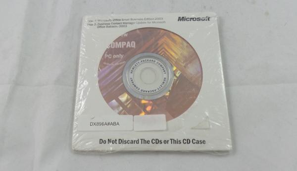 HP Microsoft Office SBE 2003 Small Business Edition BIOS Locked-License & Media
