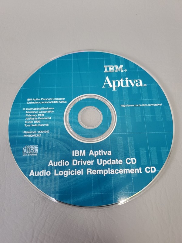 IBM Aptiva Audio Driver Update CD