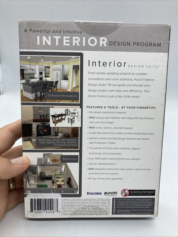 Interior Design Suite Version 18 by Punch! Software PC DVD-ROM New/Sealed gallery